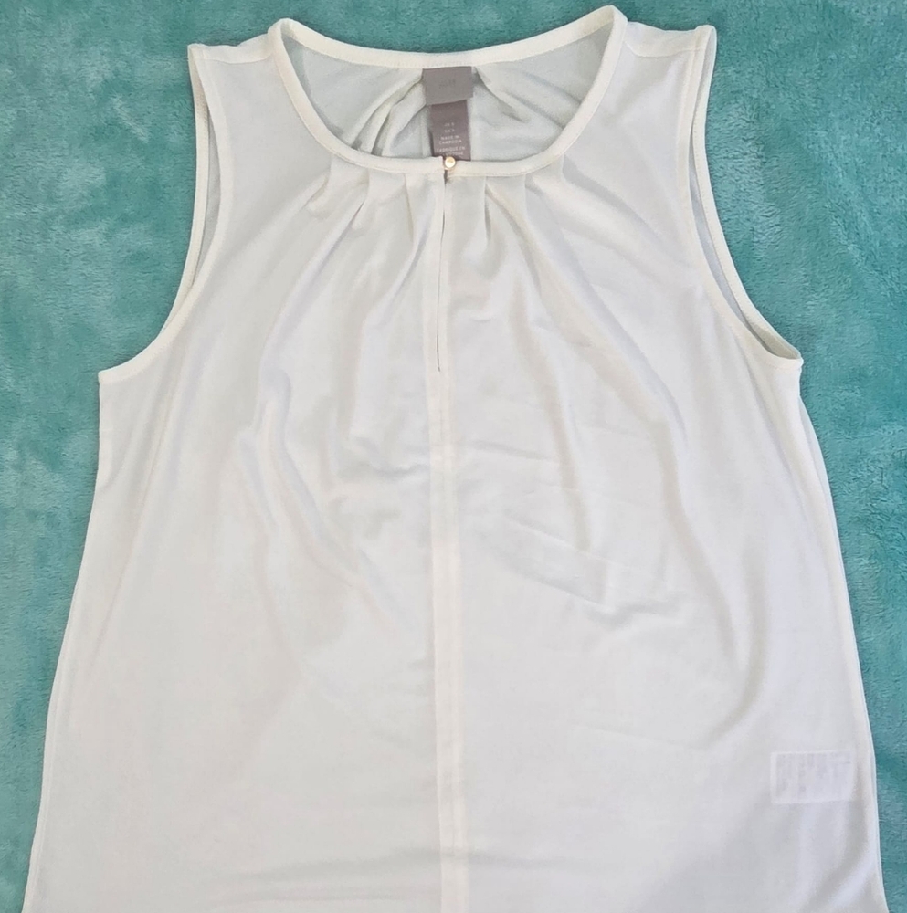 H&M Cream Sleeveless Tank Top